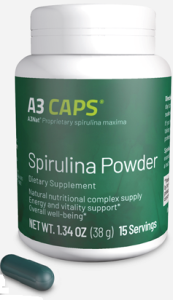 xellis a3 caps is a spirulina powder